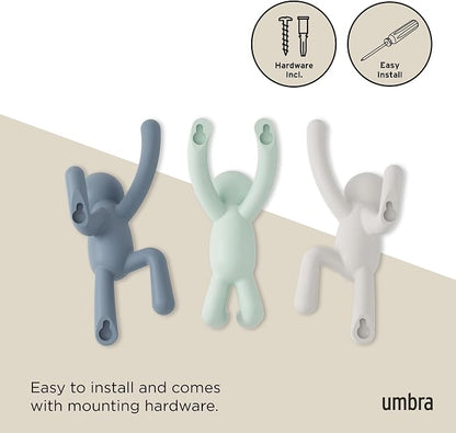 Umbra Buddy Wall Hooks – Decorative Wall Mounted Coat Hooks - Image 6