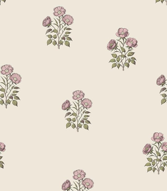 Vintage Floral Peel and Stick Wallpaper Retro Rose Flower Contact Paper by LUKUUI