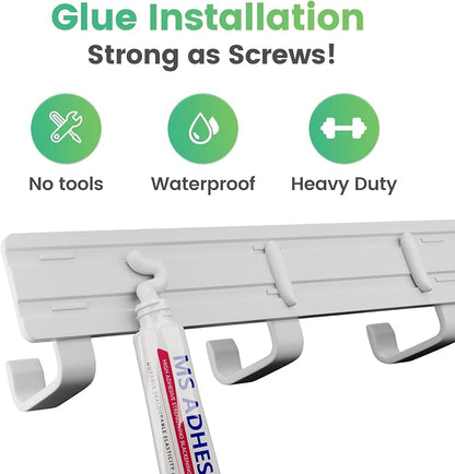 Coat Rack Wall Mount, Heavy Duty Wall Coat Hanger - Image 4