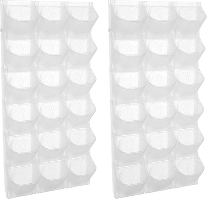 Vertical Wall Planter with 36 Pots, Hanging Garden Plant Flowerpot Holder by Eapmic