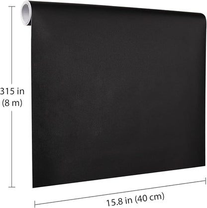 Black Peel and Stick Wallpaper, 15.7 X 315 inches Renter Friendly Wallpaper - Image 5