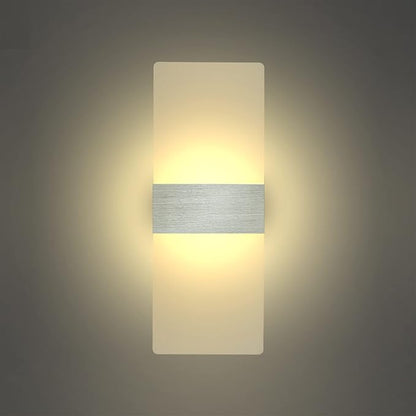 KICAAO Modern Wall Sconces Set of Two, Led Wall Light 10w, 2700k Warm Light Up - Image 2