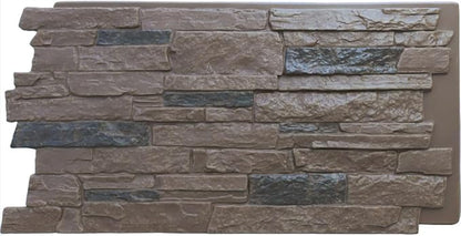 Ekena Millwork 49"W x 25 1/2"H x 1 1/4"D Acadia Ledge Stacked Stone, StoneWall by EkenaMillwork