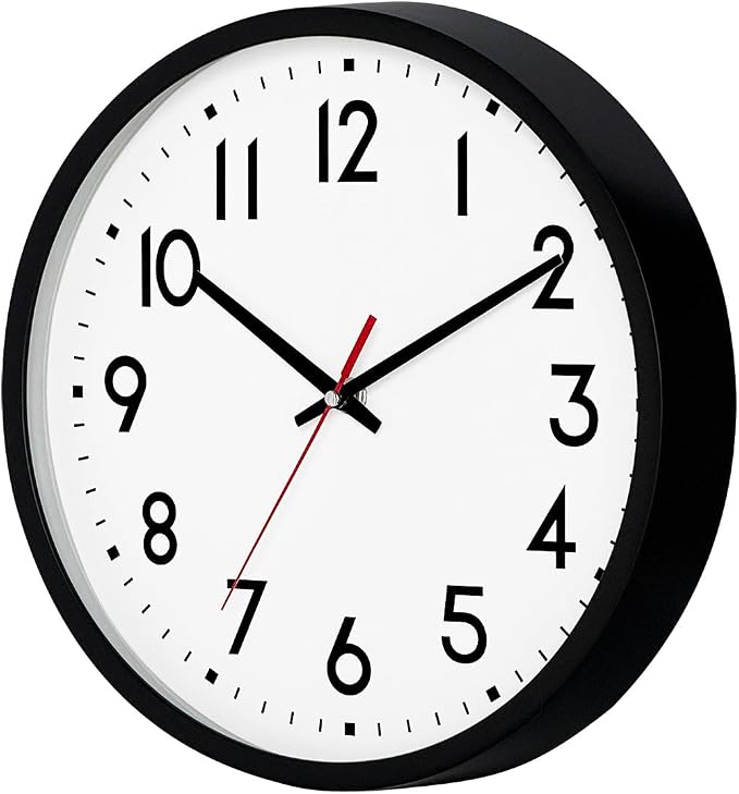 HZDHCLH Wall Clock Black, Silent Wall Clocks Battery Operated 10 Inch Modern - Image 7