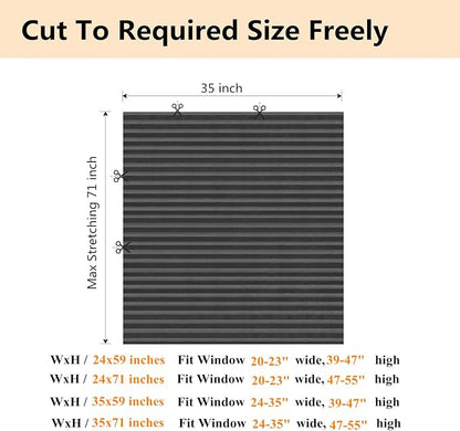Window Blinds Cordless Blackout No Drill Cut to Size Clip On Stick On Self - Image 6