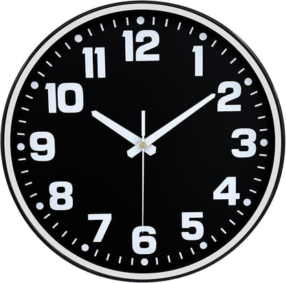 Wall Clock, 8inch Modern Silent Non-Ticking Wall Clocks Battery Operated by MABPEDO