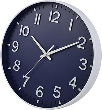 HZDHCLH Wall Clocks Battery Operated, Wall Clock Navy Blue, 14 inch Wall Clock - Image 2