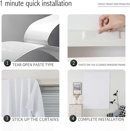 Self Adhesive Curtains Portable Blackout Curtain Simple and Easy to Install - Image 4