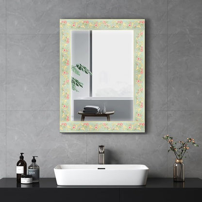 AbaBoorty 394"X4.1" Green Floral Wallpaper Border Decor Peel and Stick Wall - Image 3