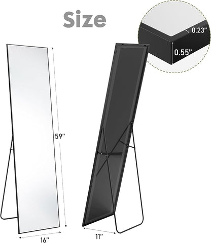DUMOS 16"x59" Full Length Mirror - Image 2