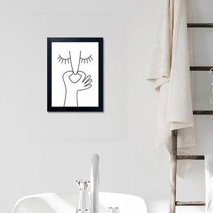 Framed Black and White Bathroom Wall Decor Funny Bathroom Wall Art Bad Smell - Image 7