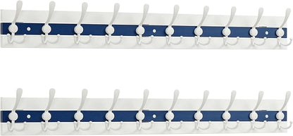 SKOLOO Coastal Coat Rack Wall Mount-38-1/8 Beach House Entryway Wooden Coat Hook by SKOLOO