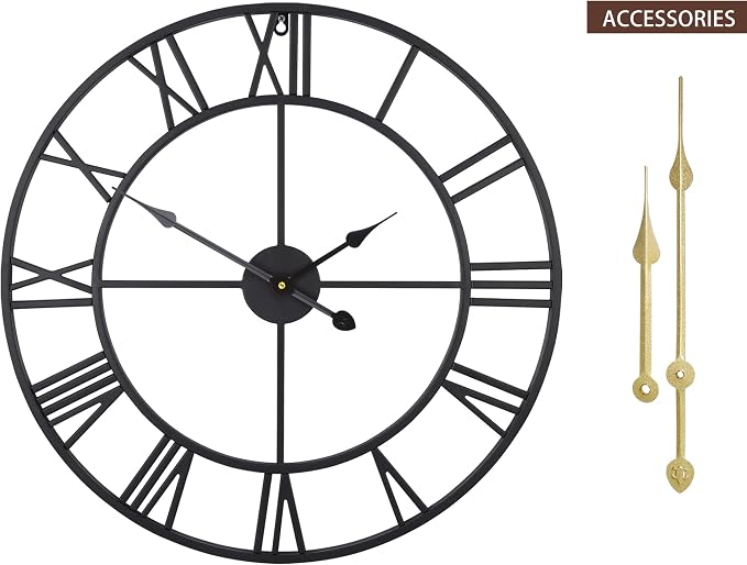 LEIKE 16" Large Wall Clocks Battery Operated, Round Modern Silent Non-Ticking - Image 6