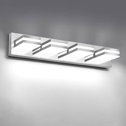 IZORRO LED Modern Bathroom Lights Fixtures, Chrome Acrylic Wall Lighting by IZORRO