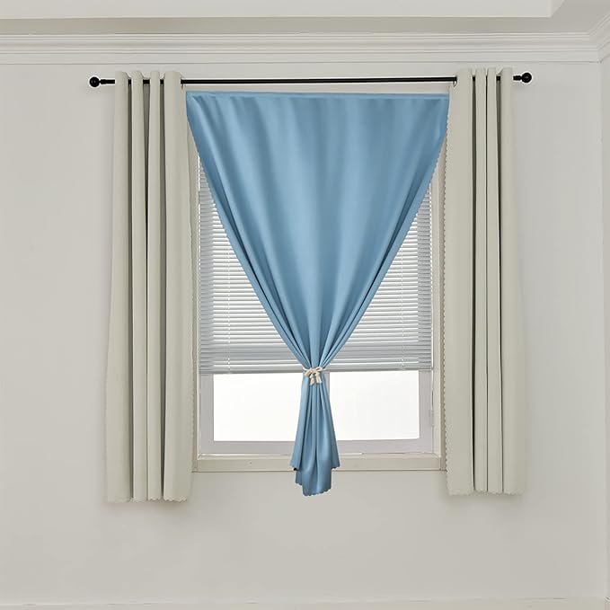 AJAZZ self Adhesive Portable 100% Blackout Curtains Simple and Easy to - Image 6