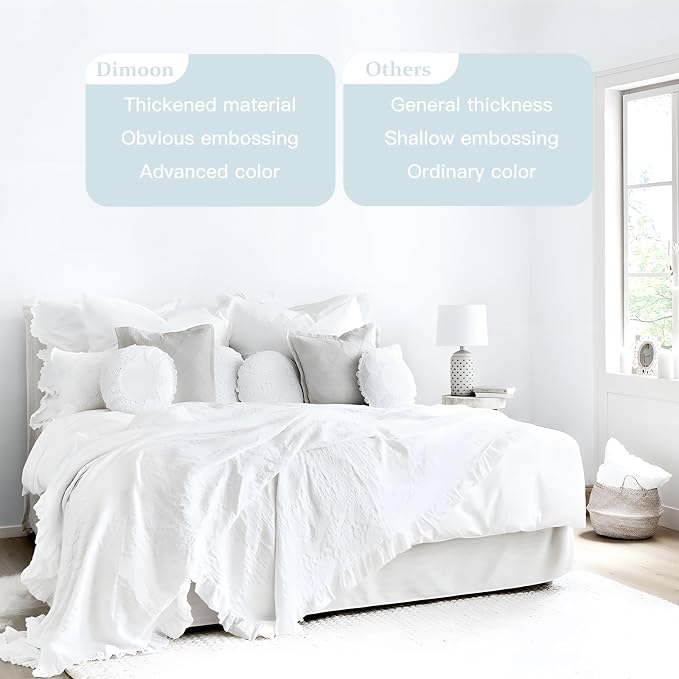Dimoon 118''x23.6'' Peel and Stick Wallpaper White Contact Paper - Image 3