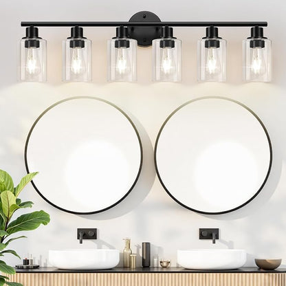 Zarbitta 6-Light Bathroom Light Fixtures, Bathroom Wall Lamp - Image 5