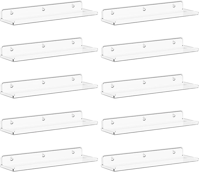 Lifewit Floating Shelves for Bathroom, Acrylic Wall Organizer for Perfume by Lifewit