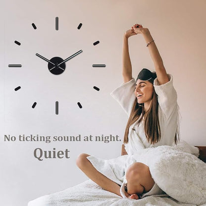 Presentime & Co Large Frameless DIY Wall Clock - Image 3