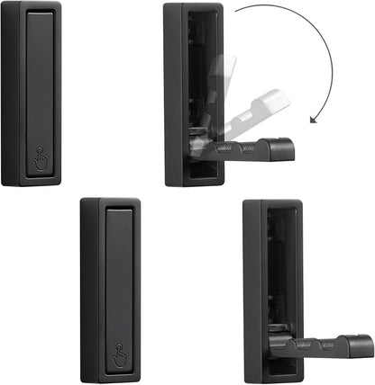 Folding Wall Hooks, Heavy Duty Zinc Alloy No Rust Fold Up Hooks - Image 2