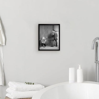 Funny Bathroom Wall Art Black and White Wall Decor, Classic Comedy Movie - Image 3