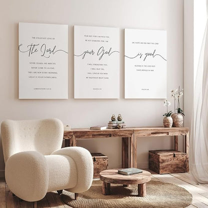GUBIYU Black and White Christian Canvas Wall Art - Image 5