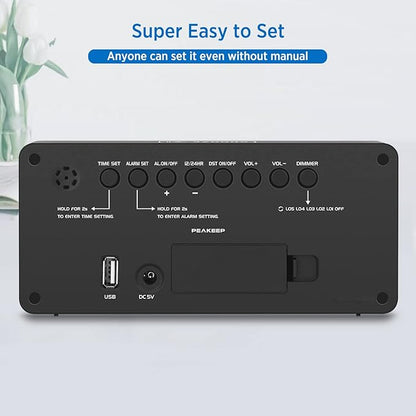 Peakeep Digital Clock, Alarm Clock - Image 6