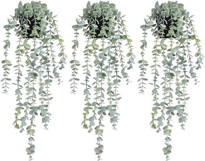 COCOBOO 3pcs Hanging Fake Plants, Artificial Hanging Plants Fake Potted - Image 2