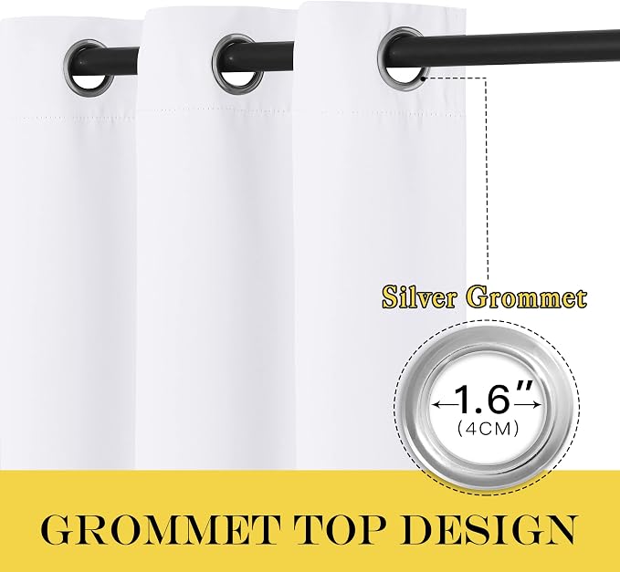 NICETOWN Blackout Patio Curtains 100 x 144 Inches Long - Image 6