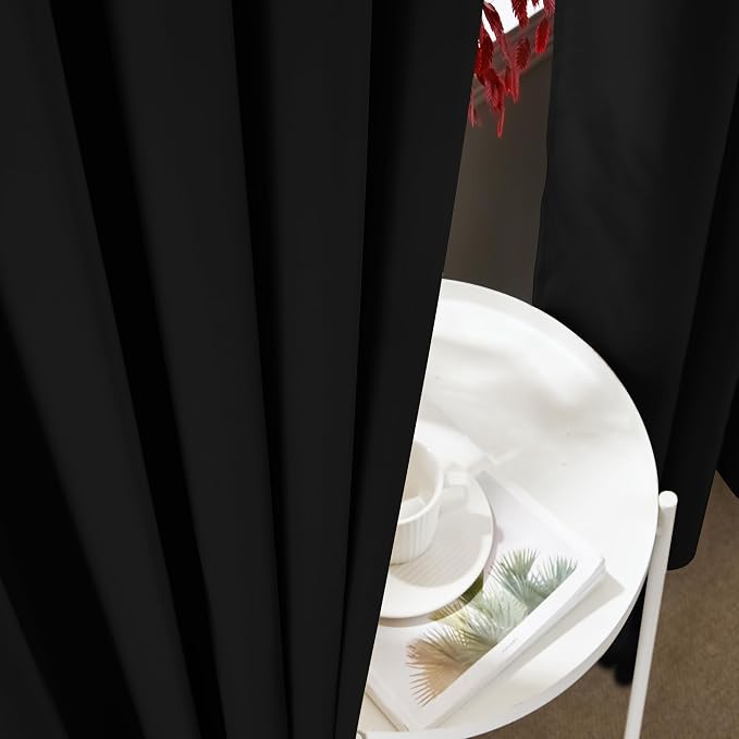 RYB HOME 100%Blackout Room Divider Curtain, Thermal Insulated & Privacy Assurd - Image 5