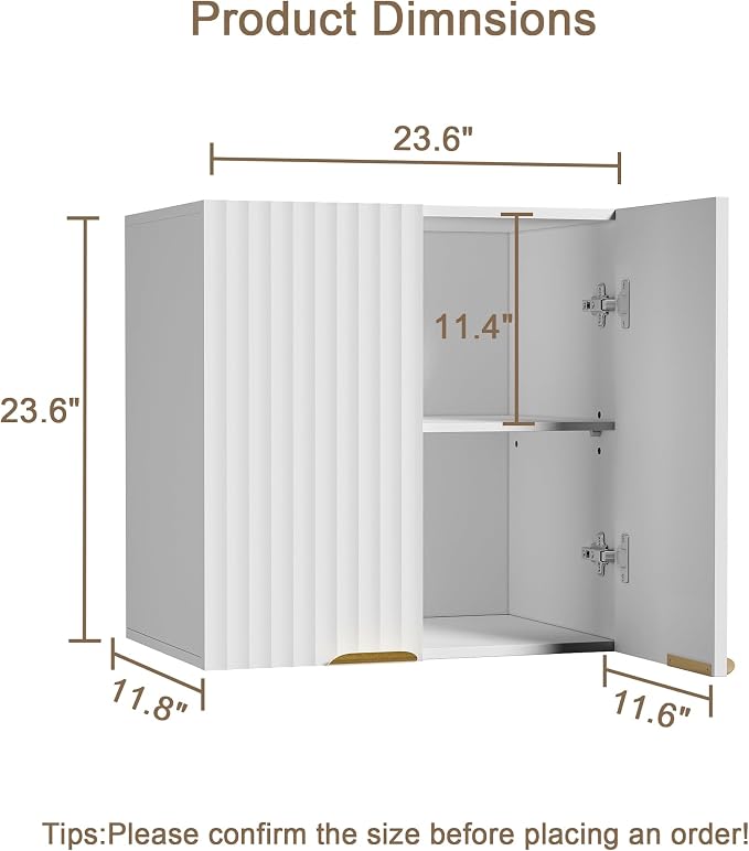 ChooChoo Bathroom Wall Cabinet, Kitchen Storage Cupboard Cabinet - Image 3