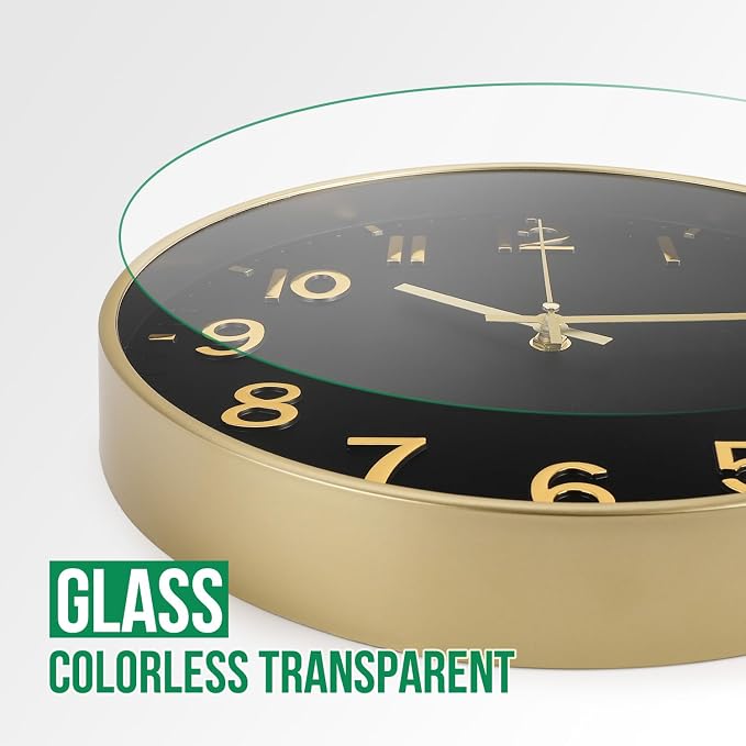Wall Clock Modern Simple Quartz Decorative Clock Non-Ticking Silent Battery - Image 5