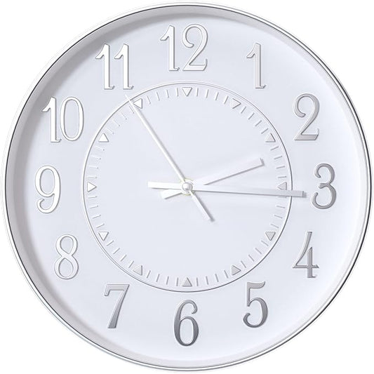 Wall Clock Modern Non-Ticking Battery Operated Silent Wall Clocks Simple Style by BAKBRAND