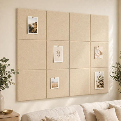 Large Cork Boards for Walls – 36" x 24" Self Adhesive Felt Wall Tiles - Image 7