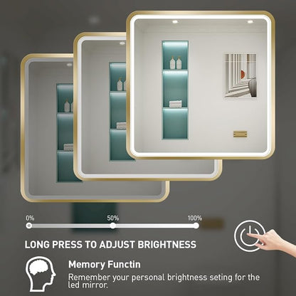 36X36 Inch LED Bathroom Mirrors, Bathroom Vanity Mirror - Image 4