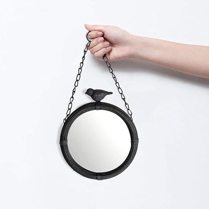 NIKKY HOME Shabby Chic Small Wall Mirrors Decor Decorative Metal Framed Hanging - Image 4