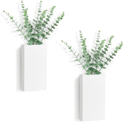 Dahey 2 Pack Wood Wall Planter Vase by Dahey