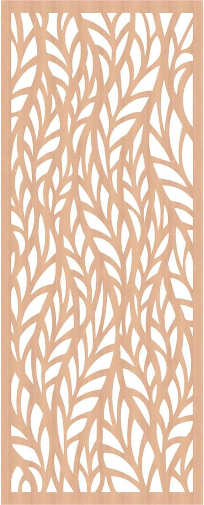37 3/8"W x 94 3/8"H x 3/8"T Ortonville Decorative Fretwork Wood Wall Panels - Image 2