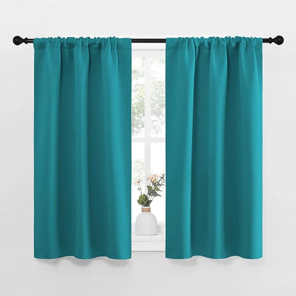 NICETOWN Peacock Blue Blackout Curtains Panels by NICETOWN