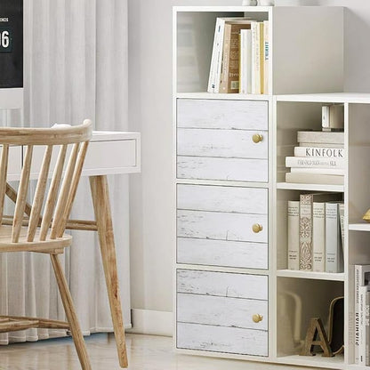 Abyssaly Peel and Stick Wallpaper 511.8"X 17.7" Thickened White Gray Wood - Image 5