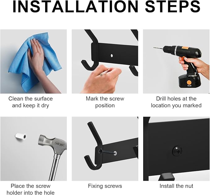 VAEHOLD Wall Hooks, Heavy Duty Aluminum Towel Hooks - Image 5