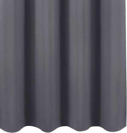 LEMOMO Blackout Curtains 66 x 54 Inch Long Grey Curtains Set of 2 Panels Room - Image 8