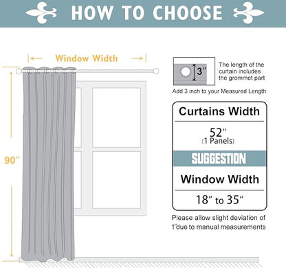 ChrisDowa Blackout Curtains 90 Inches Long - Image 5