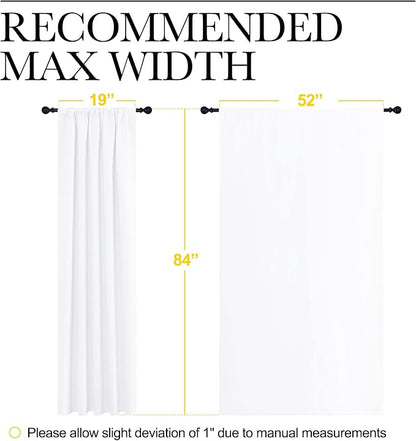 NICETOWN White Bedroom Curtain Panels - Image 7