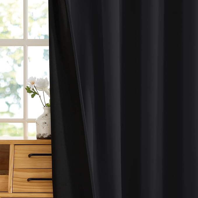 RYB HOME 100% Blackout Doorway Curtains, Closet Curtain - Image 7