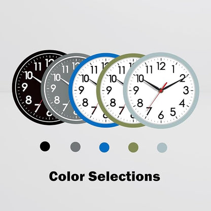 AKCISOT Wall Clock, Modern Small Wall Clocks Battery Operated 8 Inch, Silent - Image 3