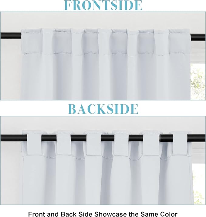RYB HOME Blackout Curtains for Living Room, Privacy Thermal Insulating Window - Image 6