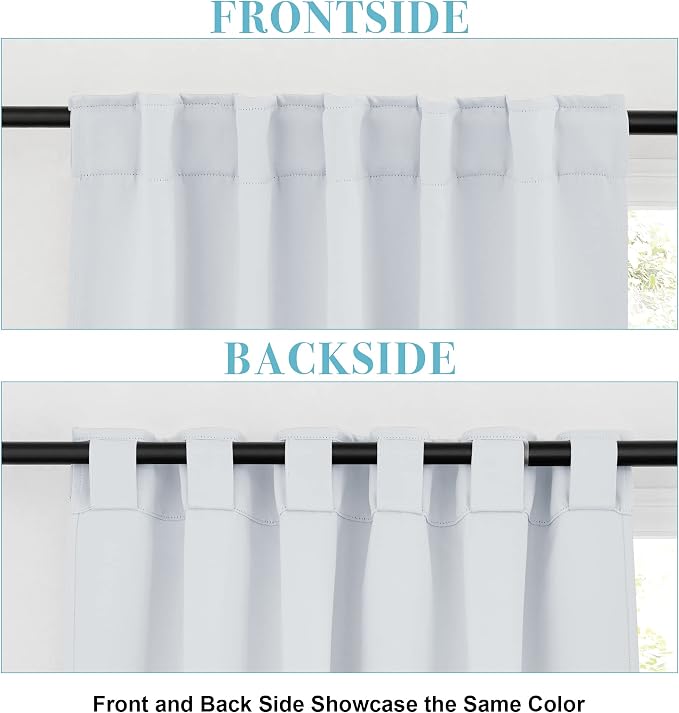 RYB HOME Blackout Curtains for Bedroom, Privacy Thermal Insulating Window - Image 6