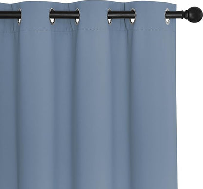 NICETOWN Stone Blue Blackout Curtains - Image 7
