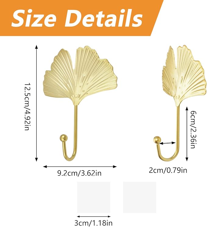 MOROBOR Self-Adhesive Leaves Iron Hook - Image 2